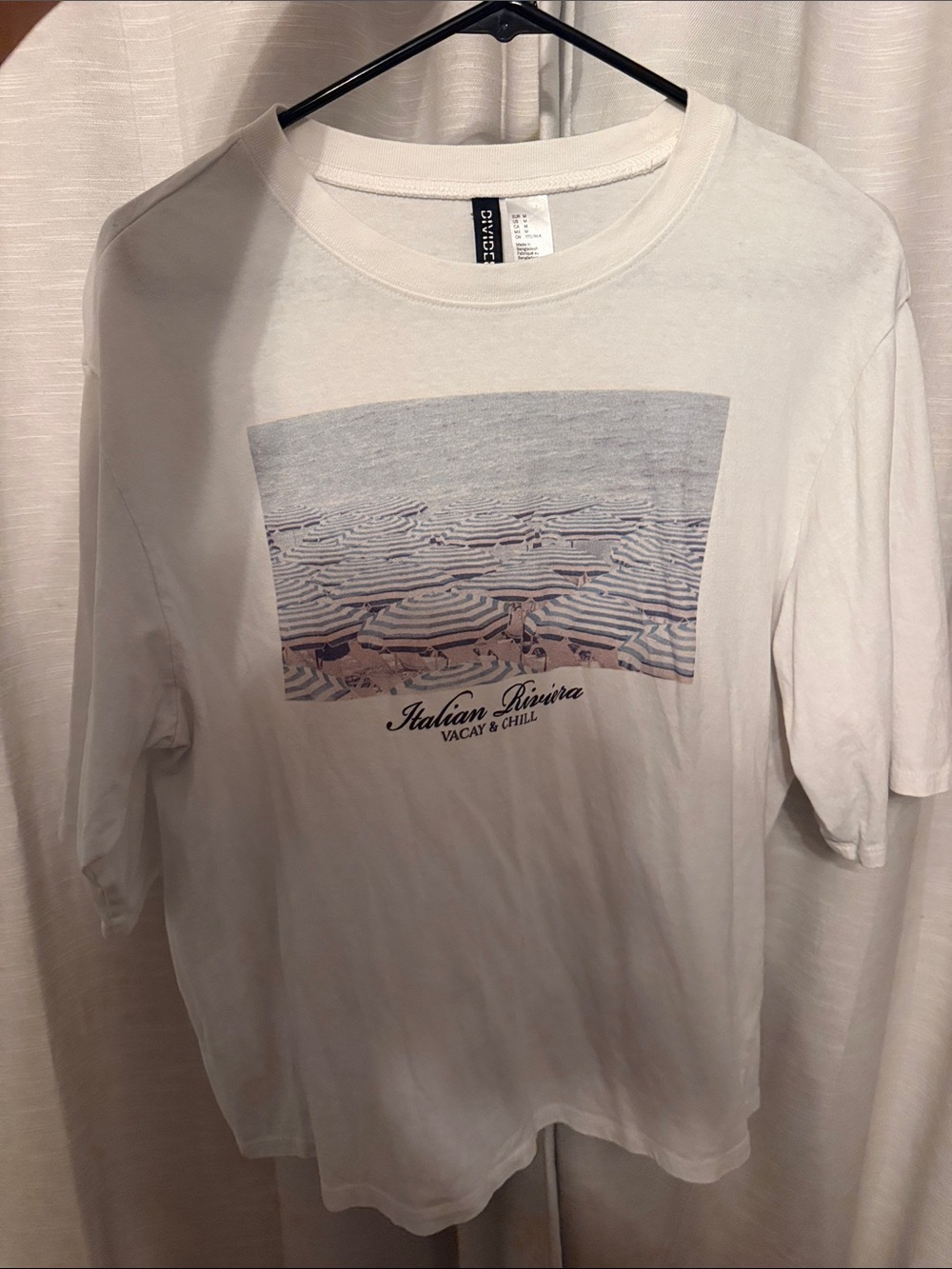 Italian Riviera Graphic Tee|size M|H&M divided